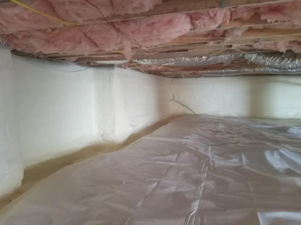 Crawl space encapsulation with closed-cell spray foam for Spray Foam Roofing in Sidney